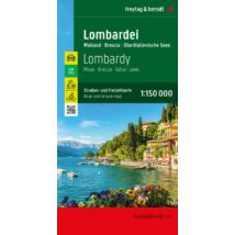 Cartographia Lombardia-Milánó-Észak-olasz tavak régiótérkép - Freytag-9783707921748