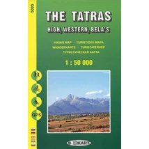 Cartographia TP5000 Tátra (Magas-, Nyugati-, Bélai) turistatkp. 1:50e.  angol 9788387873783