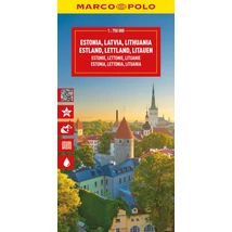Cartographia Észtország, Lettország, Litvánia térkép 9783575021922