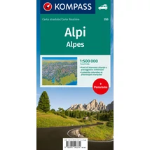 Cartographia K 350 Alpok autótérkép 9783991543374