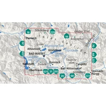 Cartographia KOMP 039 Ausseerland, Totes Gebirge turistatérkép-9783991544821
