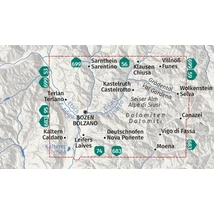 Cartographia K 54 Bolzano és környéke turistatérkép-9783991543718