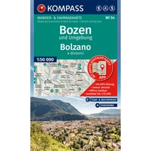 Cartographia K 54 Bolzano és környéke turistatérkép-9783991543718