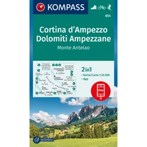 Cartographia K 654 Cortina d'Ampezzo turistatérkép 9783991540397