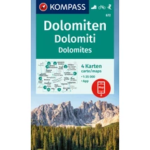 Cartographia K 672 Dolomitok turistatérkép-9783991541684