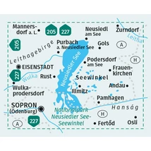 Cartographia K 215 Fertő tó (Neusiedler See) turistatérkép 9783991540267