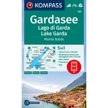 Cartographia - K 102 Garda-tó turistatérkép - Kompass  - 9783991540861