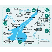 Cartographia - K 102 Garda-tó turistatérkép - Kompass  - 9783991540861