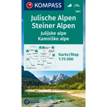 Cartographia K 2801 Júliai-Alpok, Kamniki-Alpok turistatérkép 9783991219835