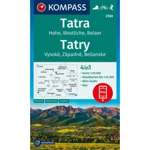 Cartographia K 2100 Magas-Tátra turistatérkép 9783991540878