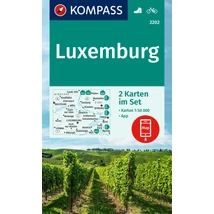 Cartographia K 2202 Luxemburg turistatérkép-Kompass-9783991541516