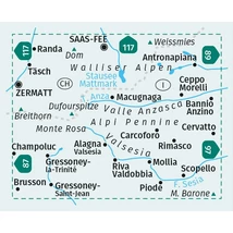 Cartographia K 88 Monte Rosa turistatérkép 9783991218883