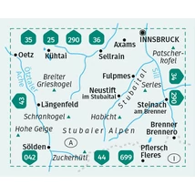 Cartographia K 83 Stubai Alpok turistatérkép 9783991217718