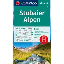 Cartographia K 83 Stubai Alpok turistatérkép 9783991217718