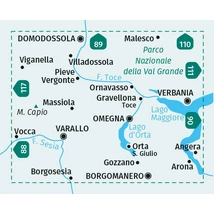 Cartographia K 97 Varallo, Verbania, Lago d'Orta turistatérkép 9783991219903
