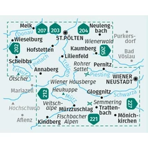 Cartographia K 210 Wiener Hausberge turistatérkép 9783991213925