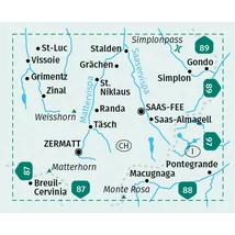 Cartographia K 117 Zermatt - Saas Fee turistatérkép 9783991541790