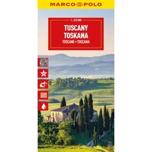 Cartographia Olaszország résztérkép -  Toszkána térkép - Marco Polo-9783575021878