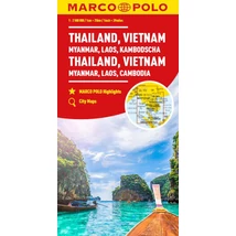 Cartographia Thaiföld, Vietnám, Laosz, Kambodzsa térkép 9783575018694