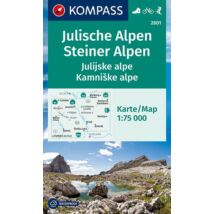Cartographia K 2801 Júliai-Alpok, Kamniki-Alpok turistatérkép 9783991212225