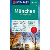 Cartographia K 184 München és környéke turistatérkép 9783991210290