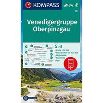 Cartographia K 38 Venedigergruppe turistatérkép 9783991210900