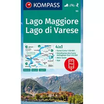 Cartographia K 90 Maggiore-tó / Varese-tó turistatérkép 9783991211259