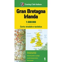 Cartographia Nagy-Britannia, Írország autótérkép - TCI - 9788836576333