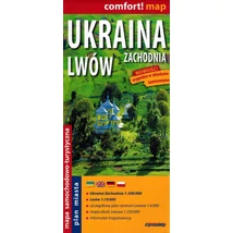 Cartographia - Nyugat-Ukrajna, Lviv Comfort térkép - 9788381900836