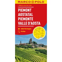 Cartographia Olaszország résztérkép 1. Piemont, Aostatal  - Marco Polo -9783575017024