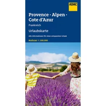 Cartographia Provence, Francia Alpok, Cote d'Azur szabadidőtérkép - ADAC - 9783826406157