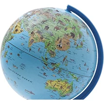 Cartographia Safari 16 cm földgömb - állatvilág tematikával, gyerekeknek, angol - 8007239011571
