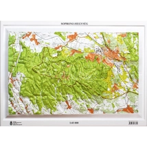 Cartographia Soproni-hegység dombortérkép 55 x 41 - HM 9789632573625