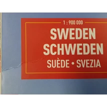 Cartographia Svédország térkép 9783575017673