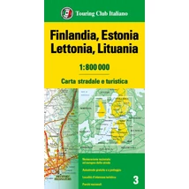 Cartographia Finnország, Észtország, Lettország, Litvánia térkép 9788836583263