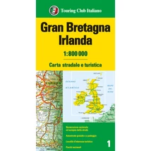 Cartographia Nagy-Britannia, Írország autótérkép - TCI - 9788836581474