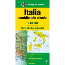 Cartographia Dél-Olaszország autótérkép - TCI - 9788836581436