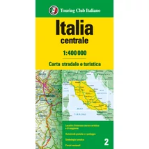 Cartographia Közép-Olaszország autótérkép - TCI - 9788836581429
