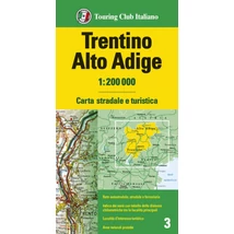 Cartographia Trentino-Alto Adige régiótérkép - TCI - 9788836583249