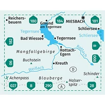 Cartographia K 08 Tegernseer Tal turistatérkép 9783990444245