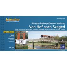 Cartographia Vasfüggöny kerékpárút kalauz Hof-tól Szegedig (német) - Esterbauer-9783711100177