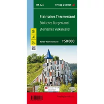 Cartographia WK423 Steirische Thermenreg. Burgenland dél Steier vulkánland turistatérkép (Freytag) 9783707900057