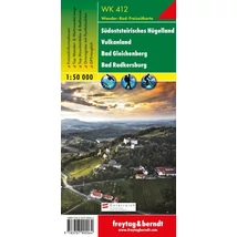 Cartographia WK 412 Südoststeirisches Hügelland, Vulkanland, Bad Gleichenberg, Bad Radkersburg turistatérkép - Freytag-9783707900064