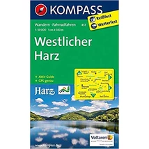 Cartographia K 451 Harz - nyugati rész turisttkp.1:50 000 9783850264198
