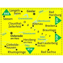 Cartographia K 451 Harz - nyugati rész turisttkp.1:50 000 9783850264198