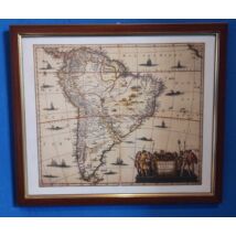 Cartographia Antik Dél-Amerika falitérkép 30 x 30- keretes 9789639629097