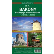 Cartographia Bakony, Bakonyalja, Balaton-felvidék turistatérkép 9789639549210
