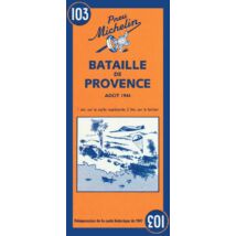 Cartographia Provence-i csata ( Battle of Provence 1944 ) történelmi térkép 9782067002630