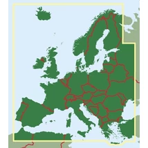 Cartographia Európa  íves térkép 1:3 500 000 (126 x 89,5) műanyag hengerben Freytag 9783707903621