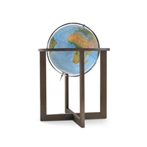 Cartographia Földgömb CROSS Blue  50 cm - duo, kőrisfa talp, fém meridián - 8000623001158